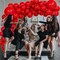 Red Balloon Arch Kit, Thickened 100Pcs Red Balloons Different Sizes 18/12/5 Inch for Birthday Party Graduation Bachelorette